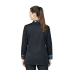 Bluza kucharska damska czarna rekaw długi lamówka wzór W4 roz. XXL